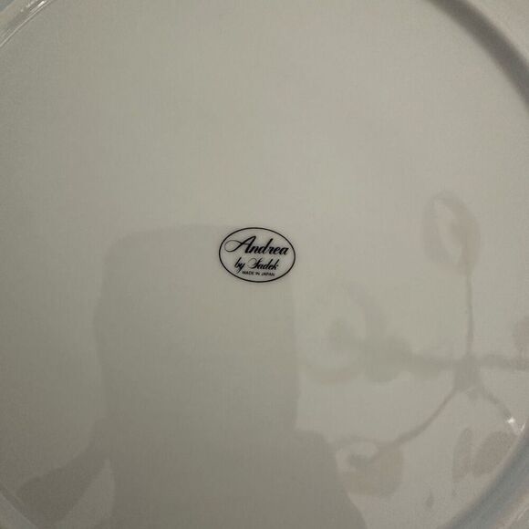 Andrea by Sadek Floral Scalloped Edge Buckingham Cake Plate with‎ Server Spatula - Picture 4 of 8